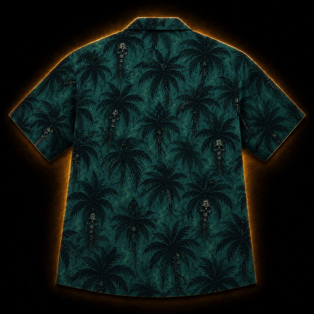 Cursed Paradise — Hidden Horror Hawaiian Shirt
