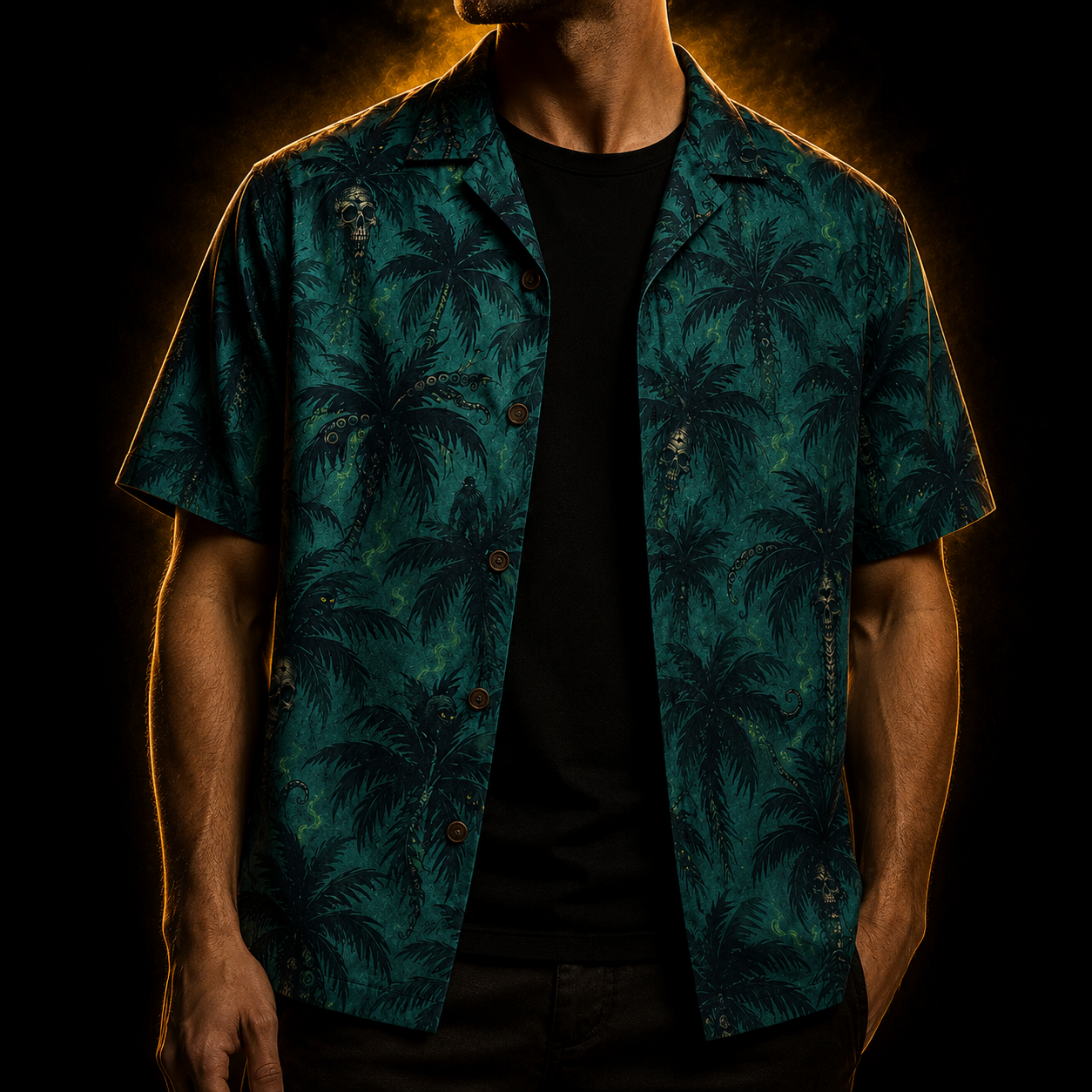 Cursed Paradise — Hidden Horror Hawaiian Shirt
