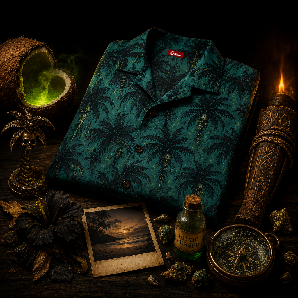 Cursed Paradise — Hidden Horror Hawaiian Shirt