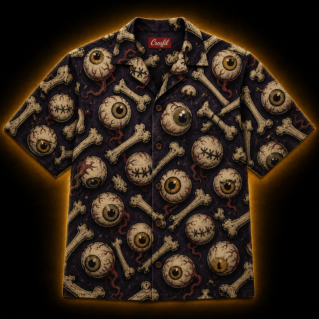 A Thousand Eyes — Vintage Horror Comic Hawaiian Shirt