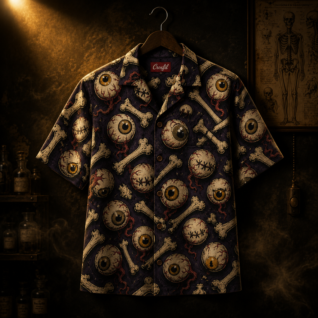 A Thousand Eyes — Vintage Horror Comic Hawaiian Shirt