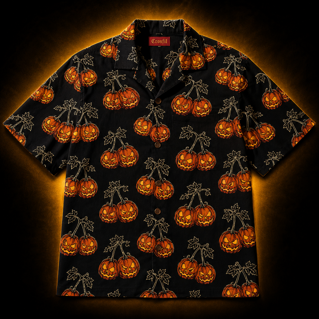 Cursed Harvest — Halloween Pumpkin Hawaiian Shirt