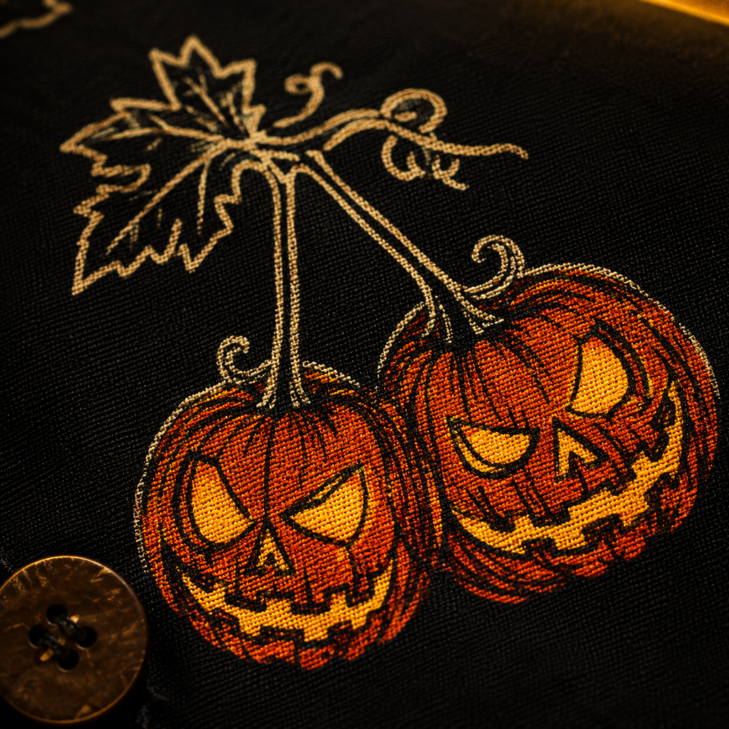 Cursed Harvest — Halloween Pumpkin Hawaiian Shirt