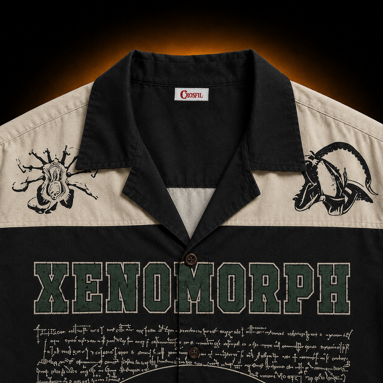 Xenomorph '79 — Vitruvian Alien Hawaiian Shirt | Film & TV Collection