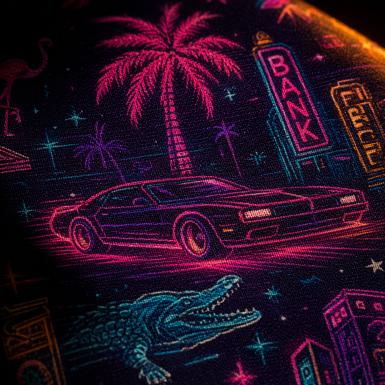 Neon Coast XIII — Midnight Boulevard Synthwave Hawaiian Shirt