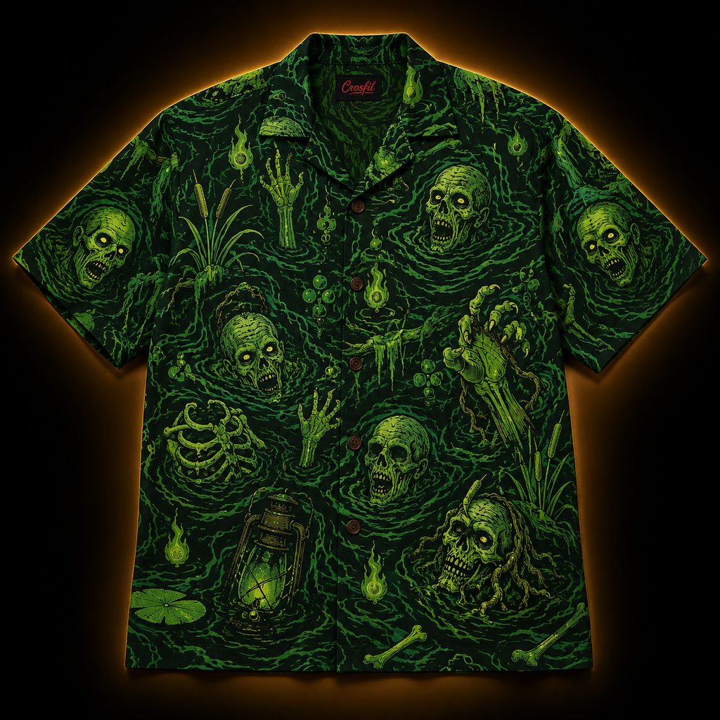 Bog Risen — Swamp Zombie Hawaiian Shirt
