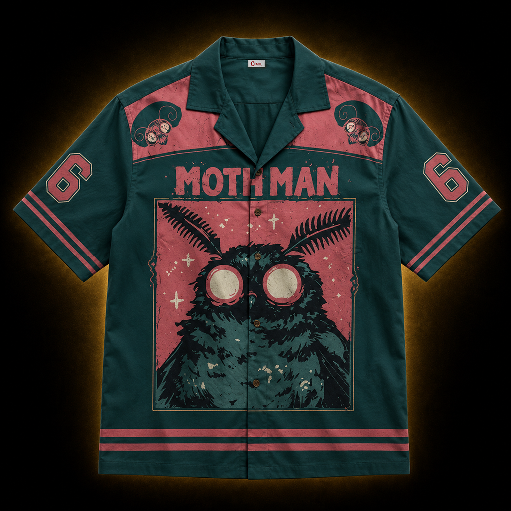 Mothman '66 — Cryptid Folklore Hawaiian Shirt | Cryptid Collection