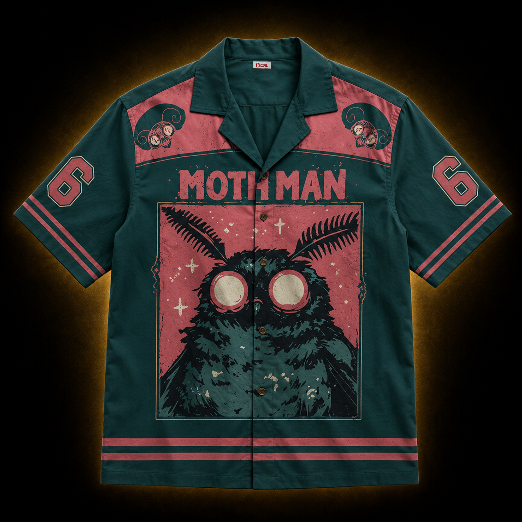 Mothman '66 — Cryptid Folklore Hawaiian Shirt | Cryptid Collection