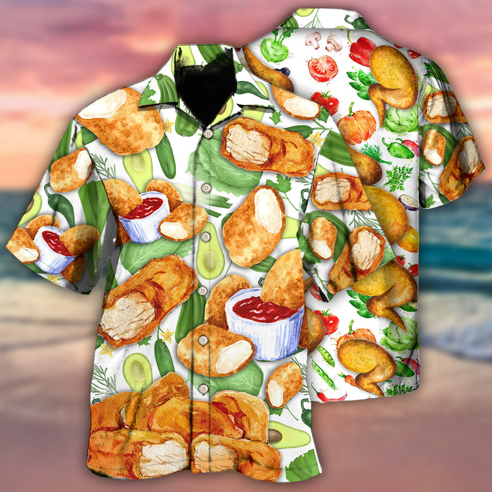 Food Lover Chicken Nugget Make Me Happy - Hawaiian Shirt