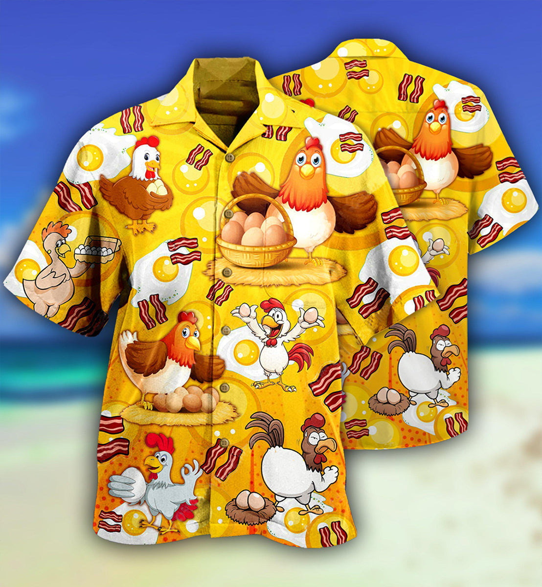 Chicken The Pet That Poops Breakfast - Hawaiian Shirt