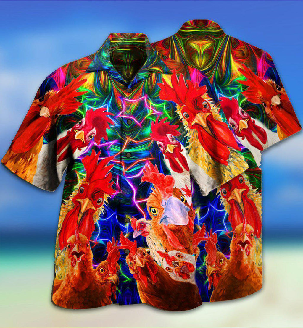Chicken Amazing Oh Cluck No Farmer - Hawaiian Shirt
