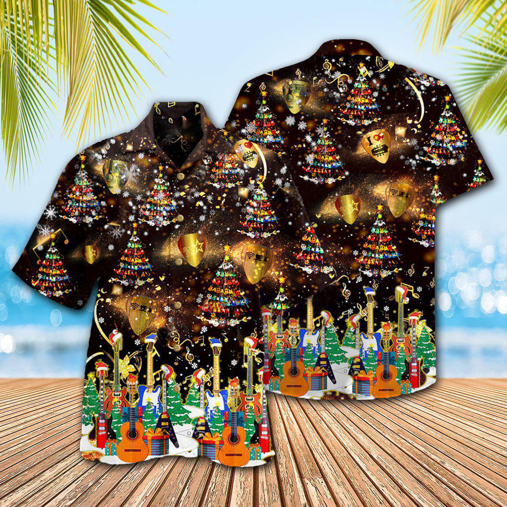 Christmas Yes I Speak Amazing Guitar - Hawaiian Shirt