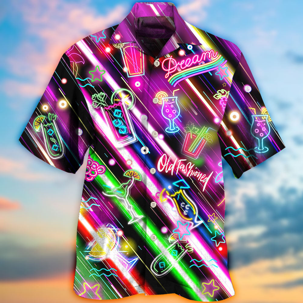 Cocktail Old Fashioned Happy Hour Stunning Style - Hawaiian Shirt