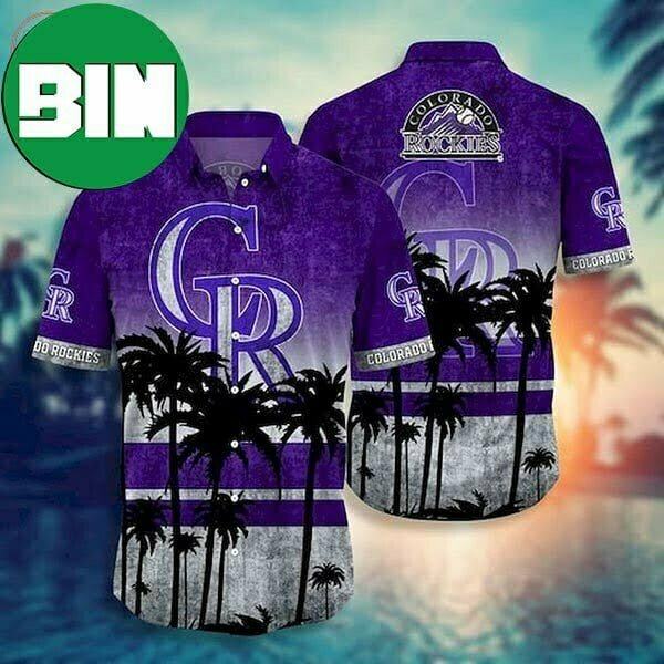 Colorado Rockies Palm Tree Summer 2023 Hawaiian Shirt
