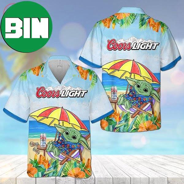 Coors Light Baby Yoda Star Wars Summer 2023 Hawaiian Shirt