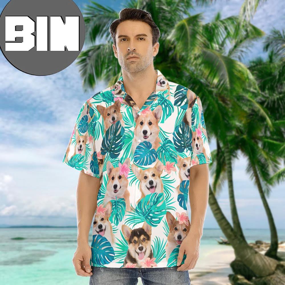 Corgi Men's Hawaiian Shirt
