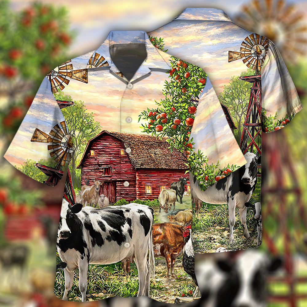 Cow Farm Peaceful Life - Hawaiian Shirt