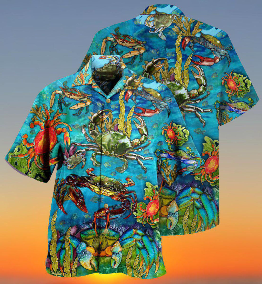 Crab Animals Life Is Better With A Crab - Hawaiian Shirt