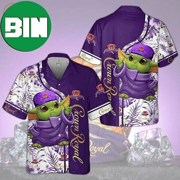 Crown Royal Baby Yoda Summer Hawaiian Shirt