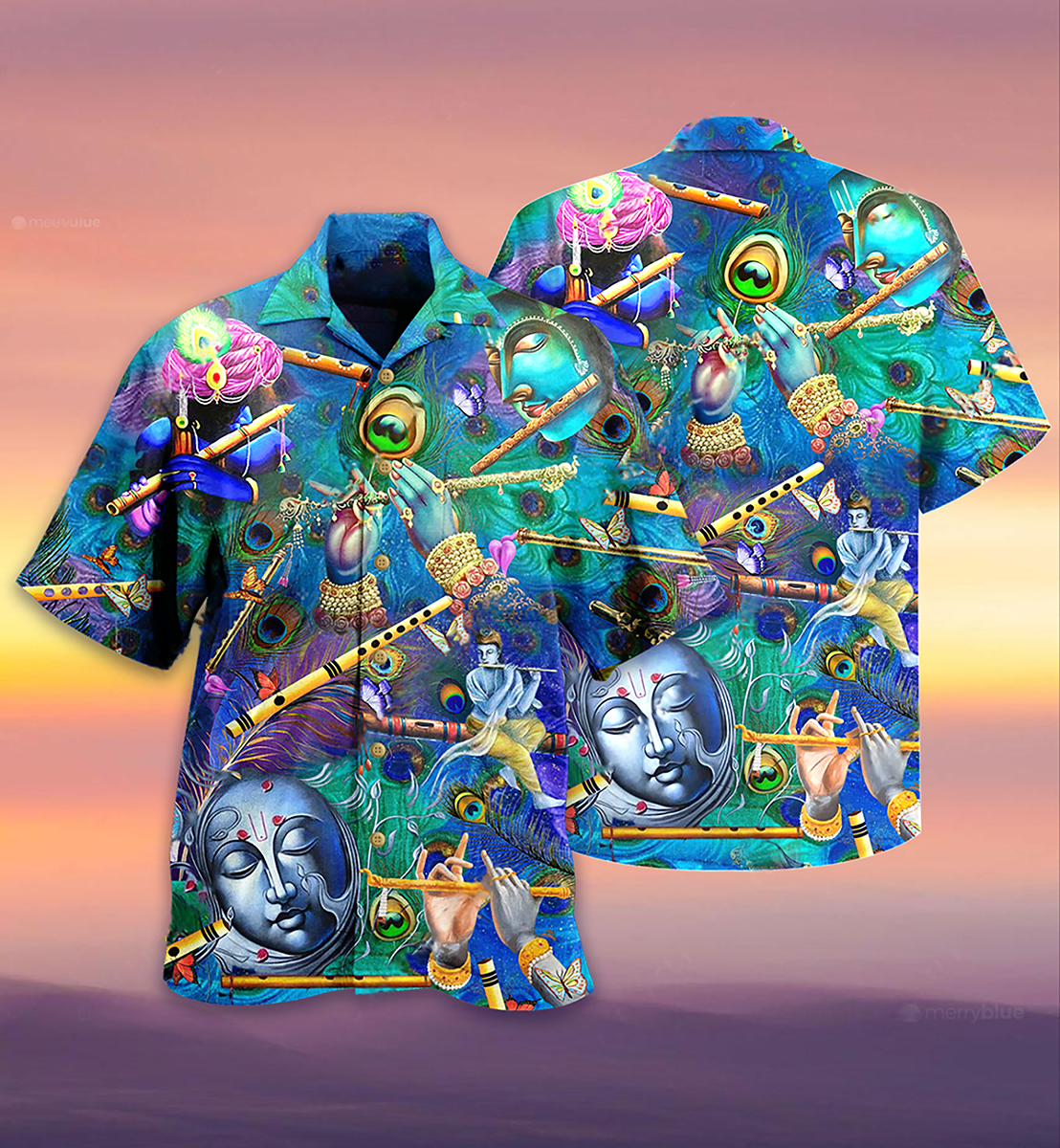 Flute Music Where Words Fail Speaks - Hawaiian Shirt