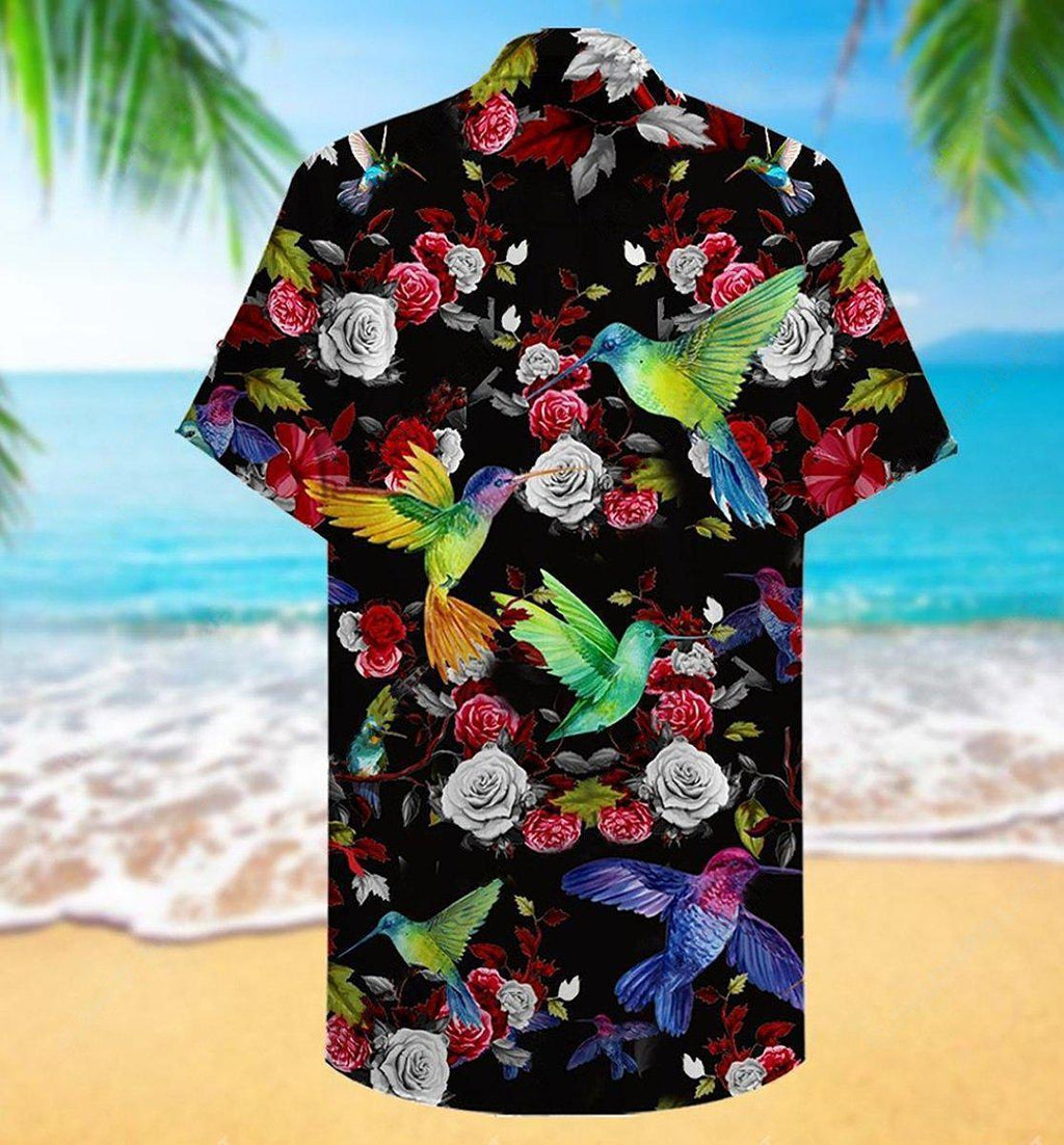 Hummingbird Amazing Floral - Hawaiian Shirt