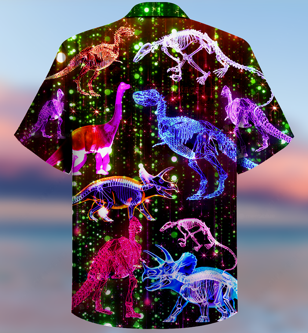 Dinosaur Neon The Sparkling X-Ray - Hawaiian Shirt