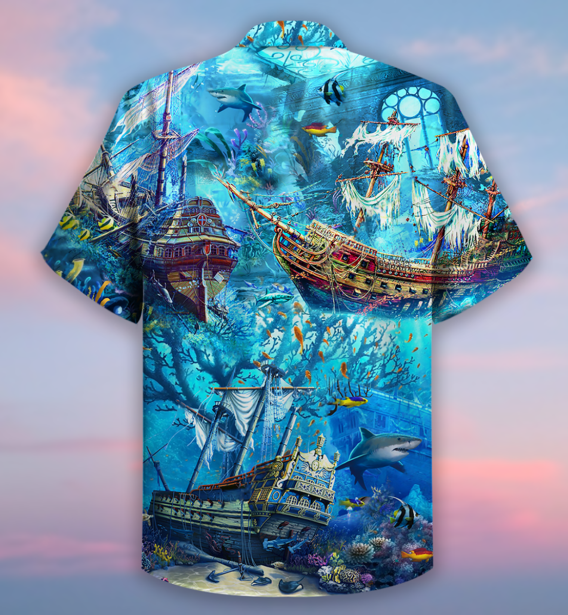 Ship Underwater Treasures The Forgotten Ship - Hawaiian Shirt