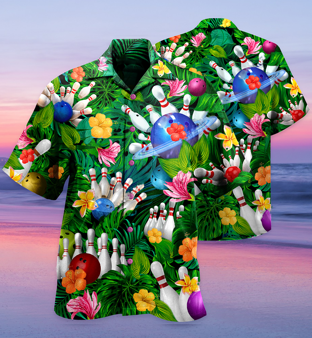 Bowling What Happens At Bowling - Hawaiian Shirt