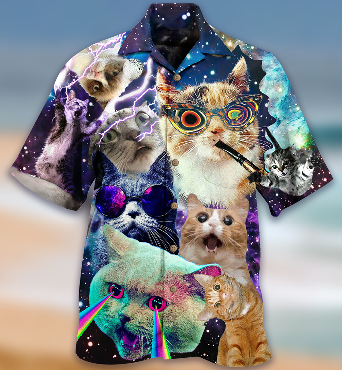 Cat The Battle Flying Cat - Hawaiian Shirt