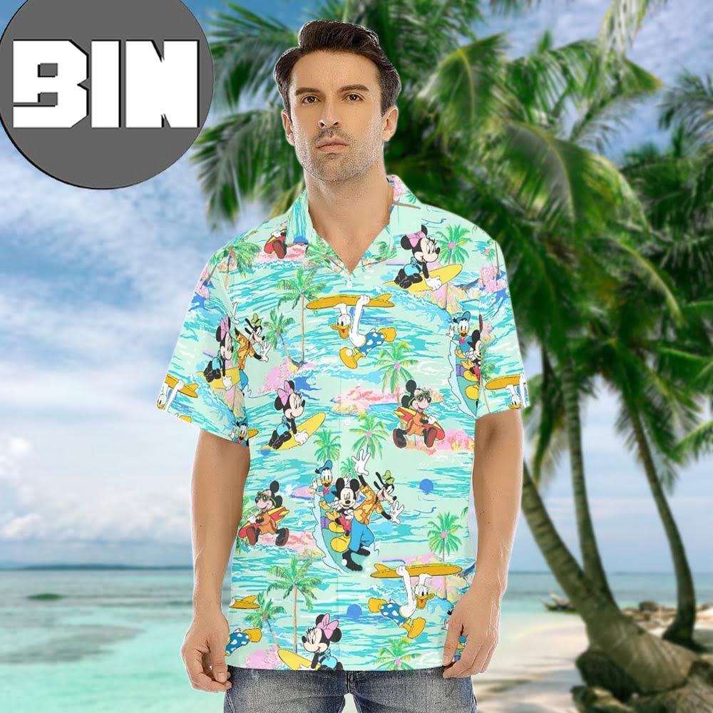 Disney Mickey Mouse Beach Shirt Hawaiian Shirt
