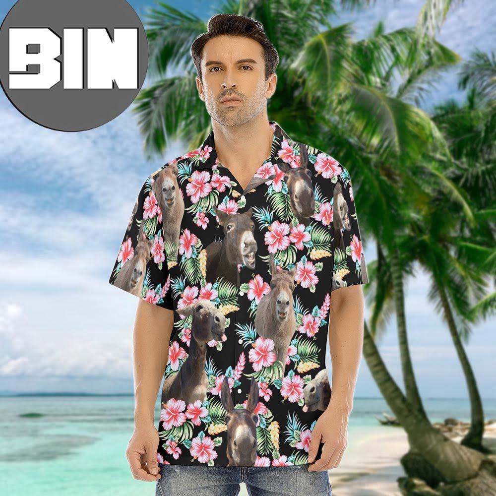 Donkey Hawaiian Summer Outfit Hawaiian Shirt