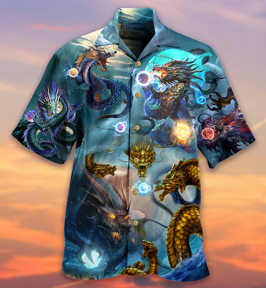 Dragon Love Life So Cool - Hawaiian Shirt