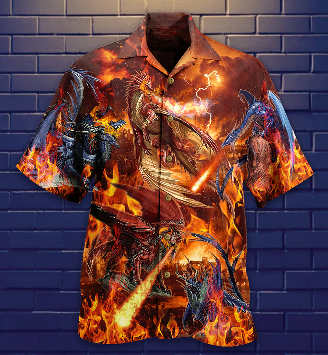 Dragon Fire Combat Amazing - Hawaiian Shirt