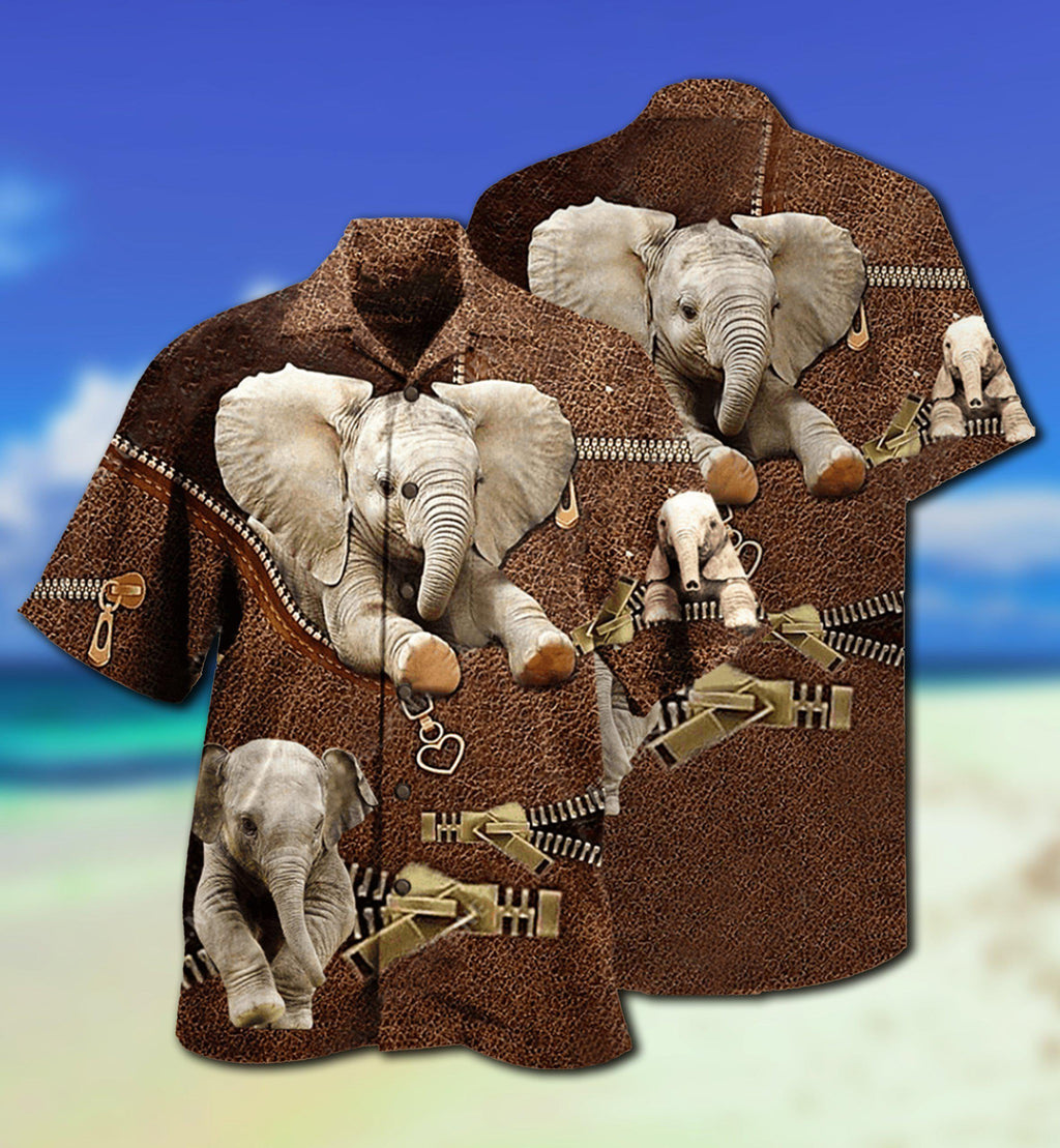 Elephant Awesome Style With Brow - Hawaiian Shirt
