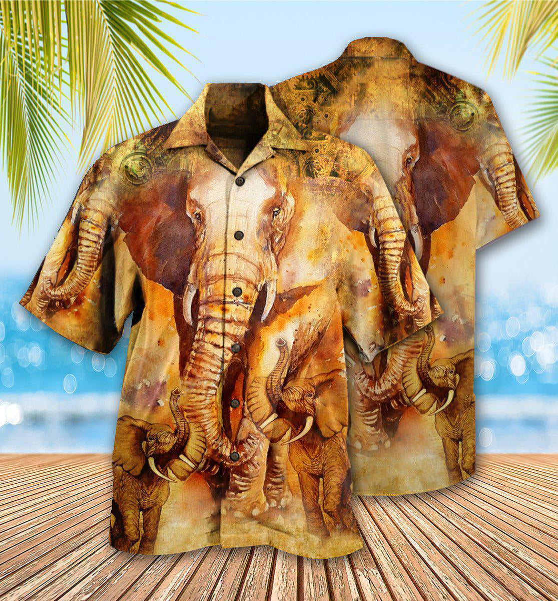Elephant Born To Be The Biggest - Hawaiian Shirt