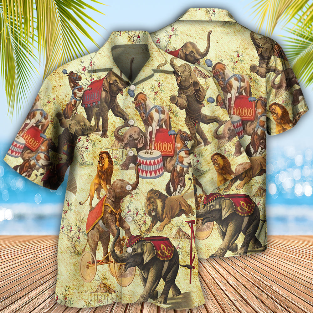 Elephant Circus Show - Hawaiian Shirt