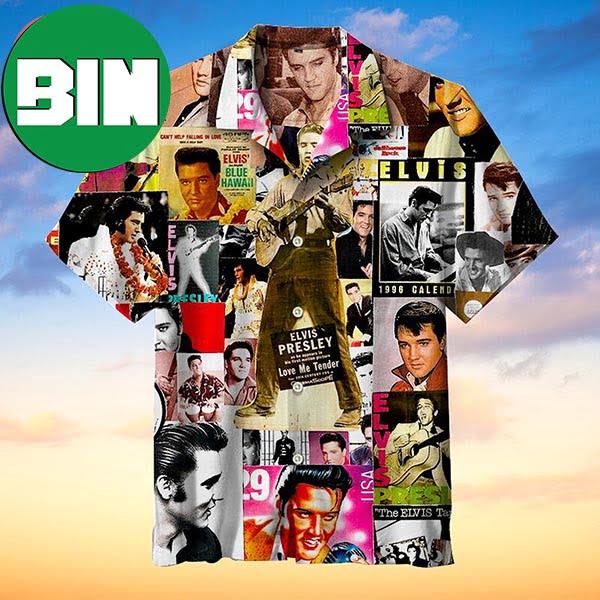 Elvis Presley Album Cover Summer Hawaiian Shirt