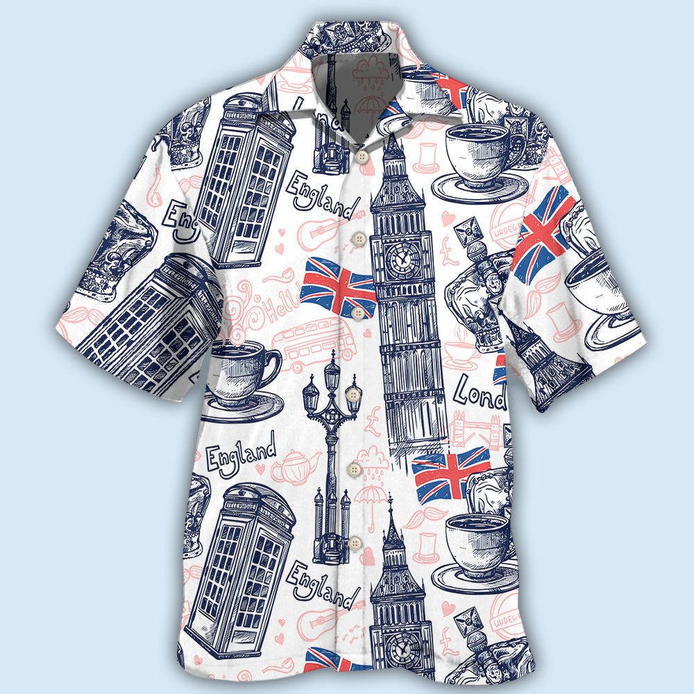 England Romantic Love It - Hawaiian Shirt
