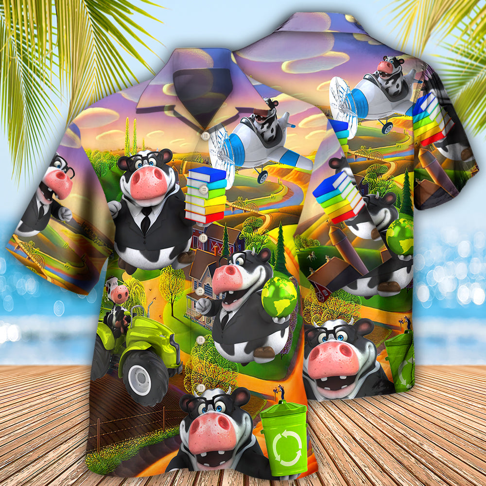 Cow Agricultural Teacher - Hawaiian Shirt
