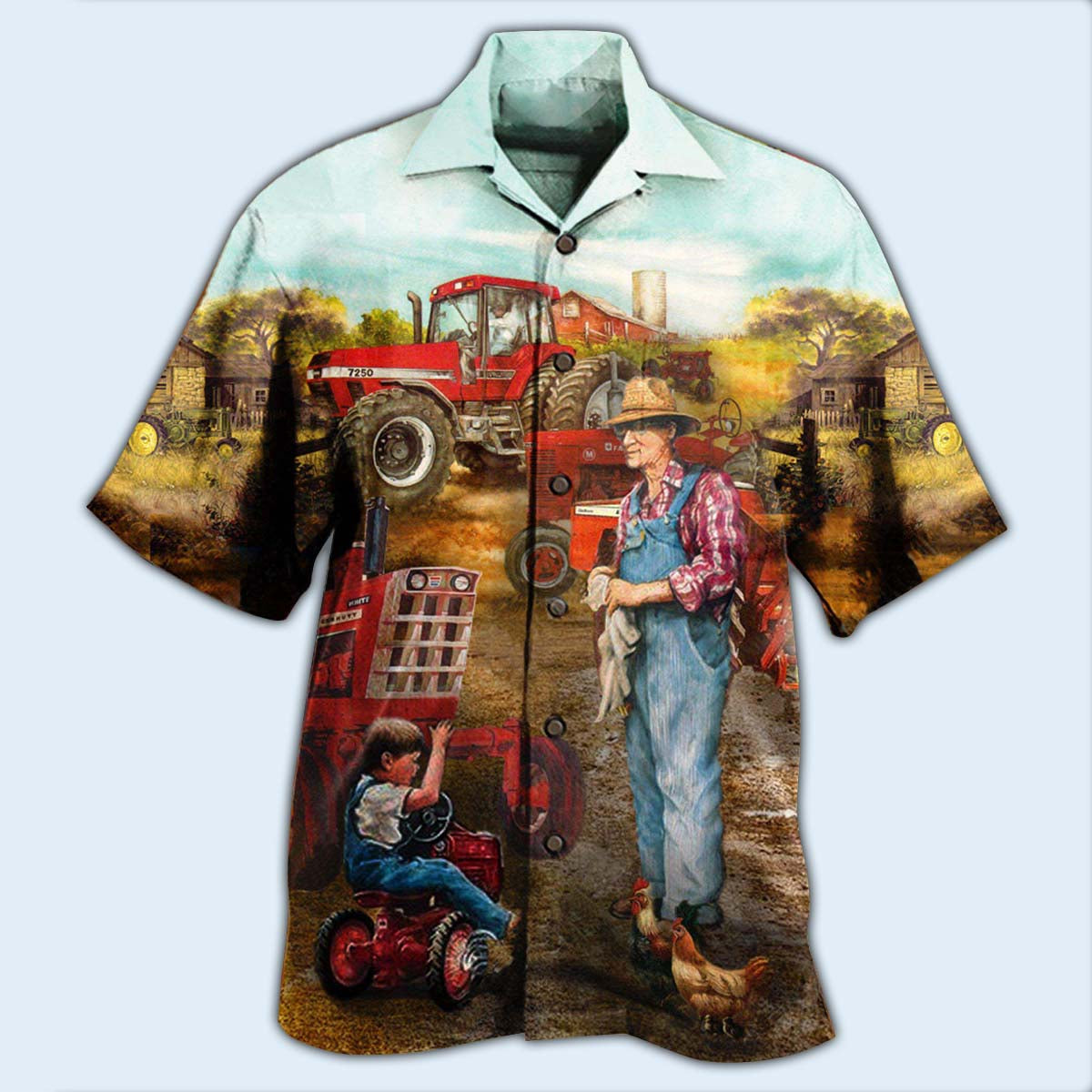 Farm Awesome Fatherhood in Farm - Hawaiian Shirt