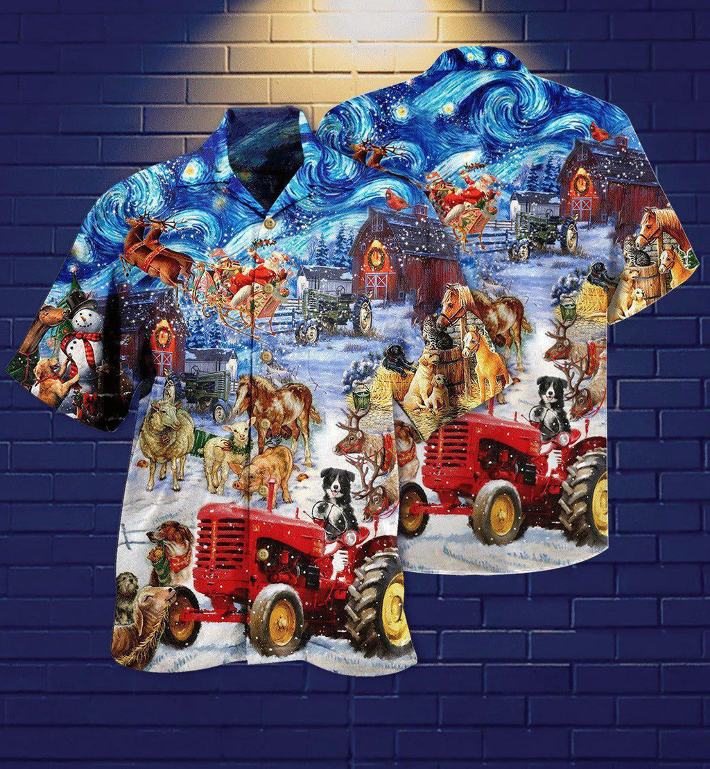 Farm Merry Xmas Lover Forever - Hawaiian Shirt