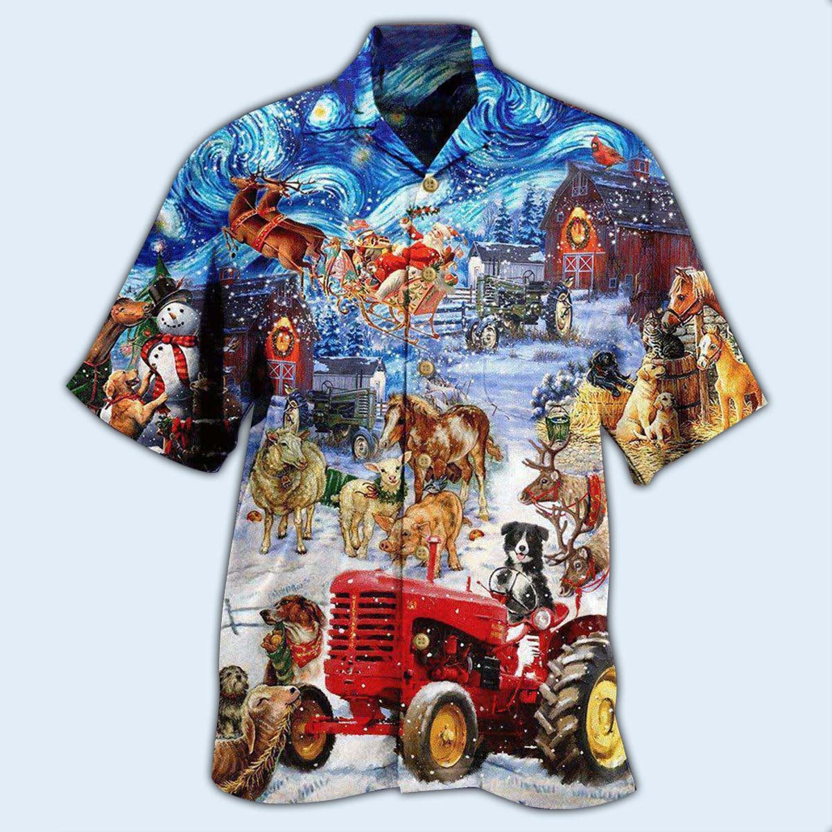 Farm Merry Xmas Lover Forever - Hawaiian Shirt