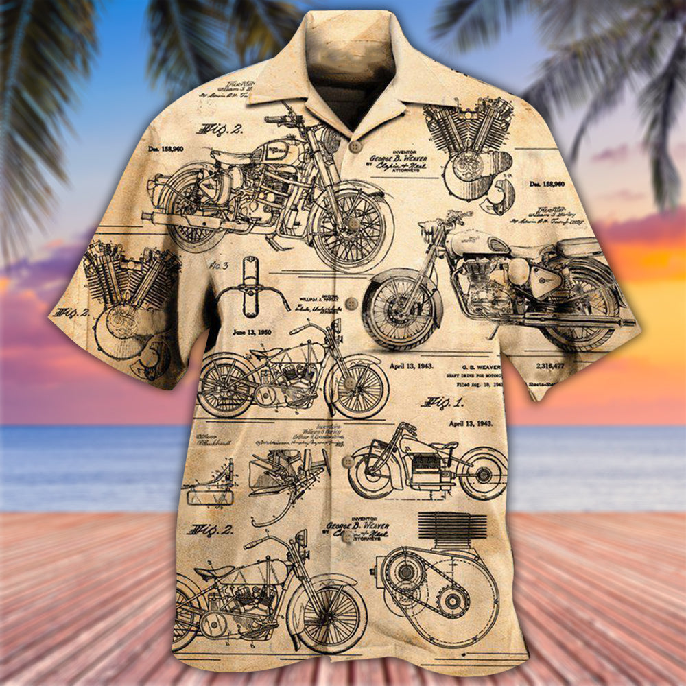 Motorcycle I Search Original Motorcycles - Hawaiian Shirt