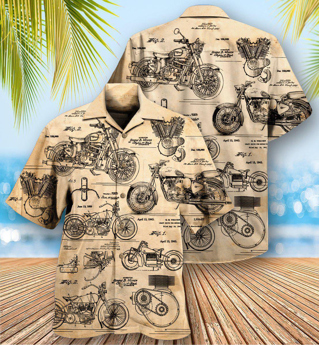 Motorcycle I Search Original Motorcycles - Hawaiian Shirt