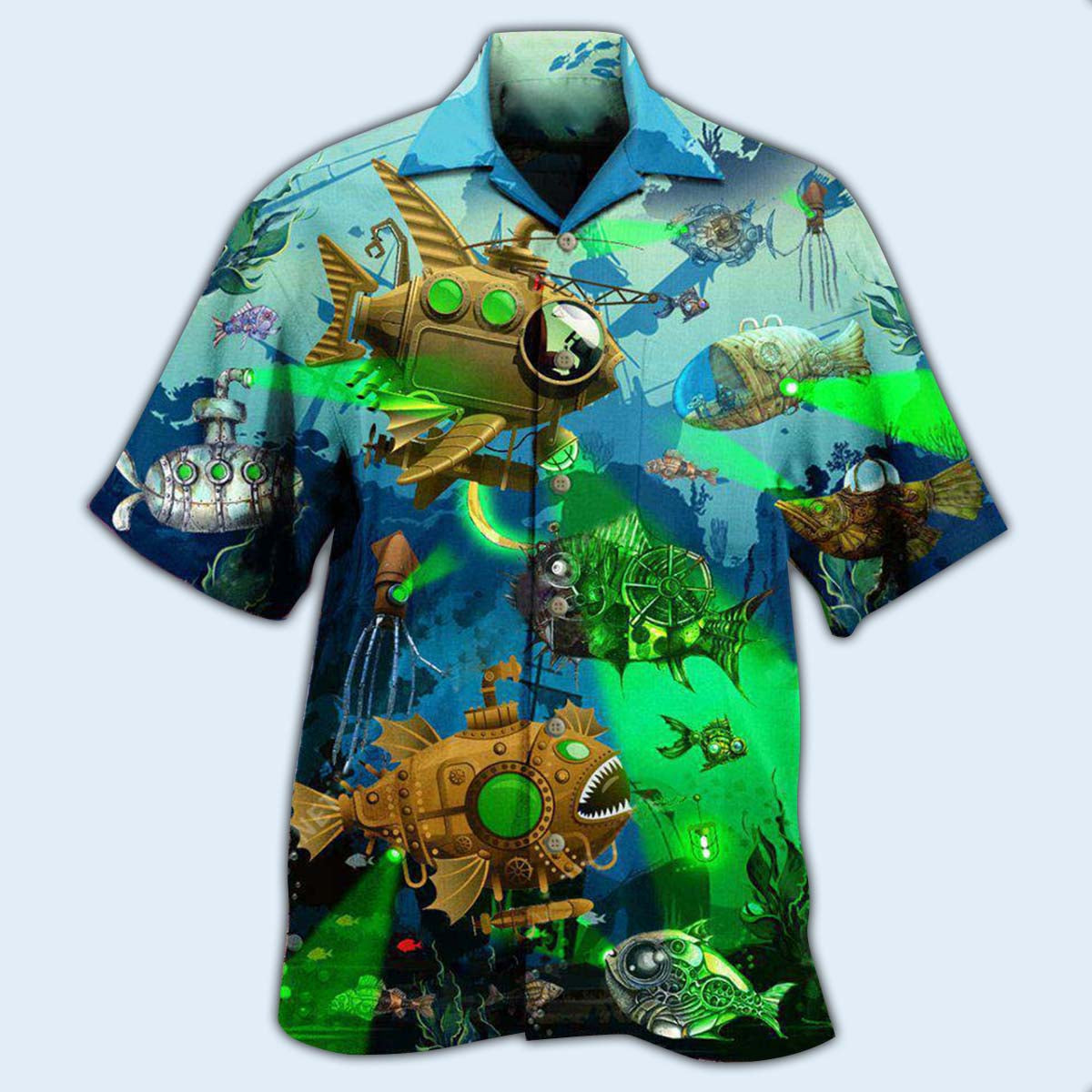 Fish Steampunk Ocean - Hawaiian Shirt