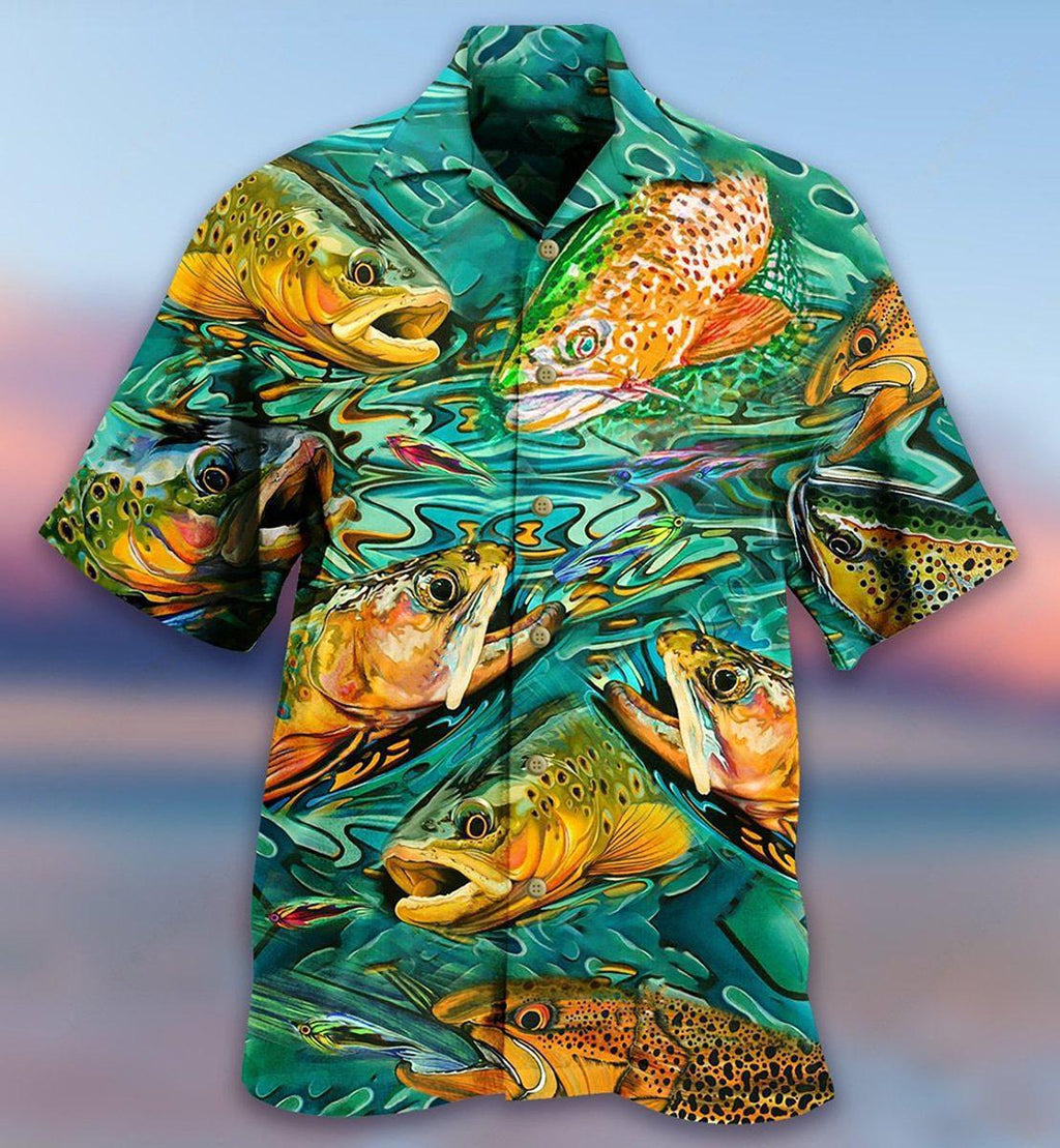 Fishing Fish Lover Water - Hawaiian Shirt