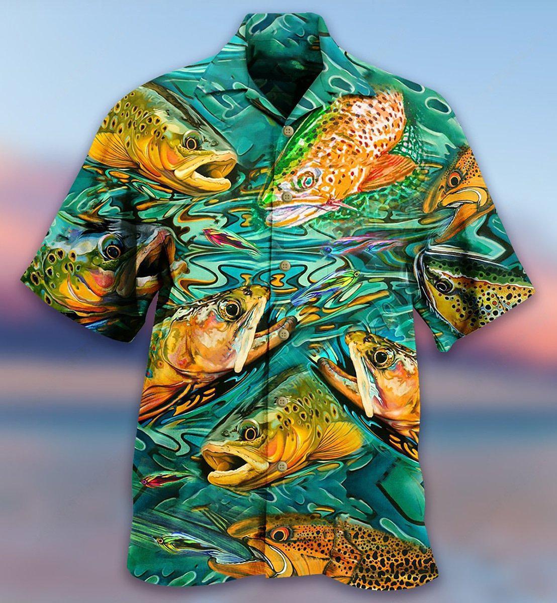 Fishing Fish Lover Water - Hawaiian Shirt