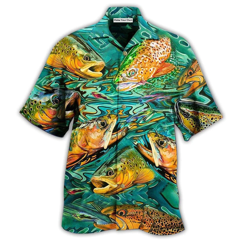 Fishing Fish Lover Water - Hawaiian Shirt