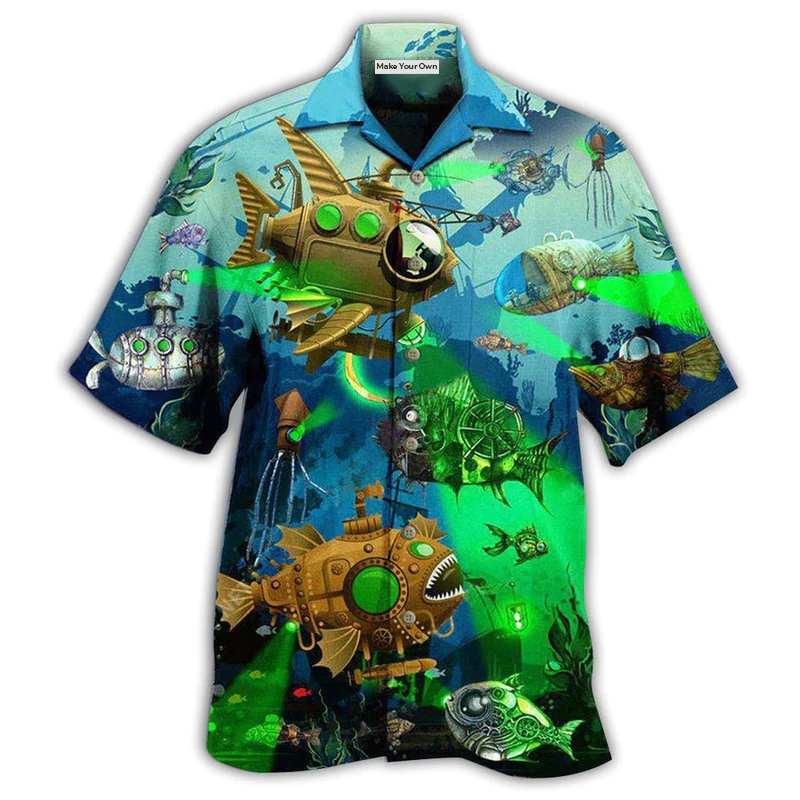 Fish Steampunk Ocean - Hawaiian Shirt