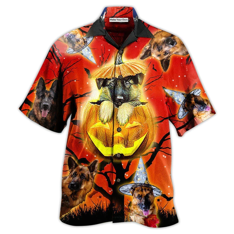 German Shepherd Dog Cute Halloween - Hawaiian Shirt